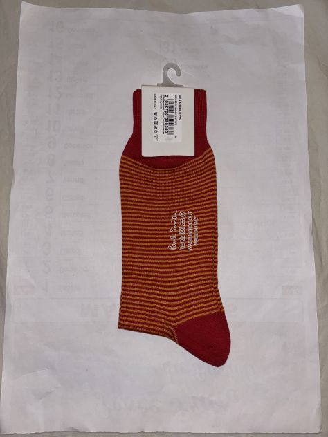 CALZE NUOVE CON CARTELLINO FIRMATE ORIGINALI”PAUL SMITH”MADE IN ITALY DA UOMO - Foto 8