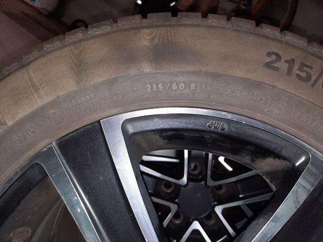 Gomme invernali CONTINENTAL 215/60 R16 99H M+S montati su cerchi in lega MAK"16" - Foto 7