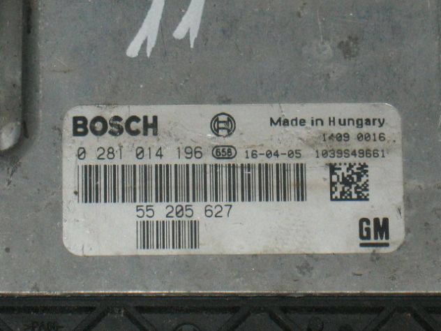 281014196 ECU CENTRALINA OPEL SAAB 93 1.9 281014196 55205627 EDC16C39 - Foto 2
