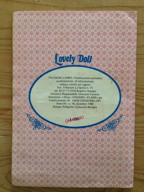 Lovely Doll, abum figurine, Ed. Flash/Lampo (1980) - Foto 2