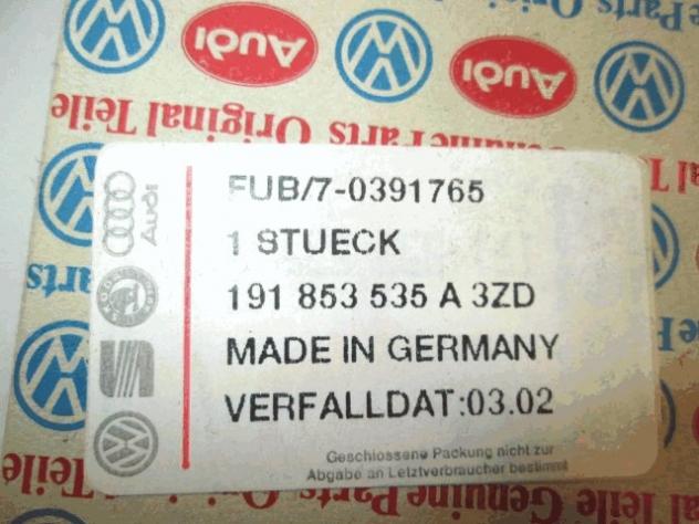 191853535A 3ZD MODANATURA FASCIA DECORATIVA GRIGIO SCURO PARAFANGO POSTERIORE SINISTRO VOLKSWAGEN GOLF 2 1.6 B RICAMBIO NUOVO - Foto 2