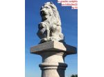 Leone in Granito Scolpito a Mano