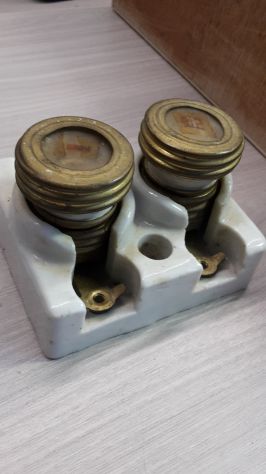 antico portafusibili e riscaldatore in ceramica - Foto 2