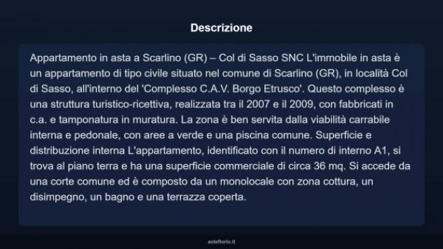 Immobile in asta di 36 m² in vendita a Scarlino - Foto 3