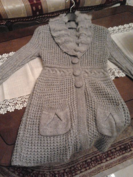 Giacca da donna lunga di lana TAGLIA M