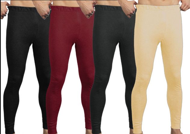 STOCK 100 pz Calzamaglia termica uomo gamba lunga caldo misto cotone felpato - Foto 2