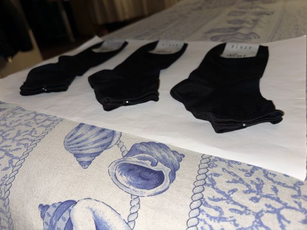 3 PAIA DI CALZE NUOVE CON ETICHETTA,UGUALI,DA DONNA,IN PURO COTONE,MARCA DEBERT - Foto 3