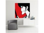 Quadro Goemon Lupin dipinto a mano pop art