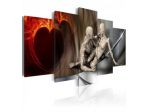 Quadro Innamorati Col Cuore 100x50 E 200x100 ARREDALACASA