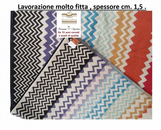 TAPPETO MISSONI CM. 160 X 70 100% COTONE - Foto 3