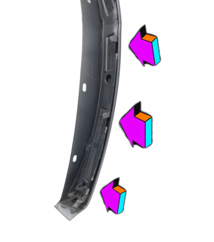 MODANATURA ARCO RUOTA POSTERIORE DX BMW X2 F39 51778069164 Diesel 2000 (18) - Foto 11