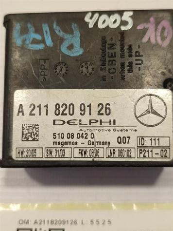 CENTRALINA ALLARME MERCEDES SLK W171 2° Serie A2118209126 (0411) - Foto 2