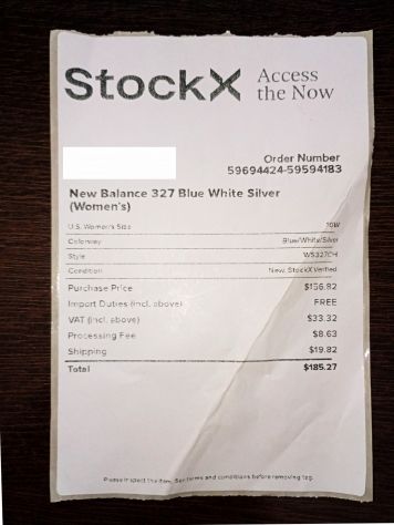 New Balance 327 Blue White Silver - Mod: WS327CH  - Pari al nuovo - Foto 10