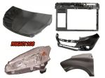 Peugeot 208 frontale fanale radiatore paraurti ossatura cofano 2015 16 17 18
