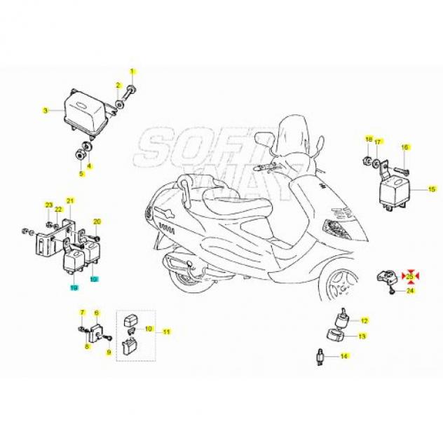 Cicalino frecce 12 volt scooter e moto Bosatta T255 - Foto 3
