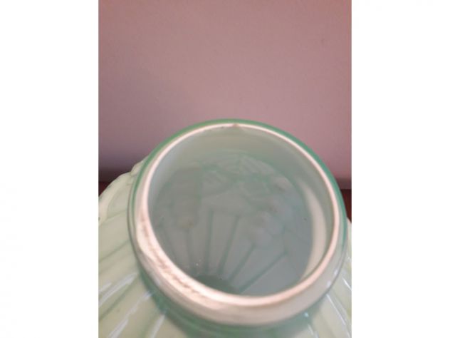 Vaso in vetro opalino Art Deco a doppia luminosi - Foto 3