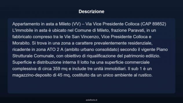 Immobile in asta di 359 m² in vendita a Mileto - Foto 4