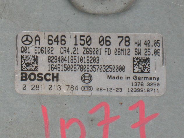 A6461500678 ECU MERCEDES VITO 2.2 ED6102 CR4.21 0281013784 EDC16C31-8.21 - Foto 2
