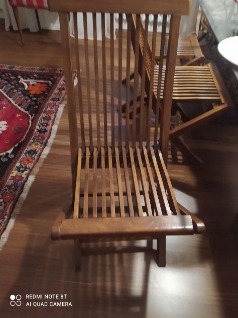vendo sedie in teak originali indonesiane - Foto 2
