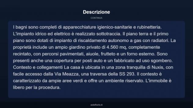 Immobile in asta di 180 m² con più di 5 locali in vendita a Nuxis - Foto 13