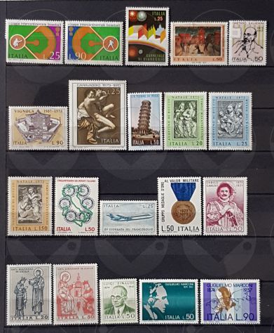 ITALIA 1970-1974 lotto di 101 francobolli - Foto 4