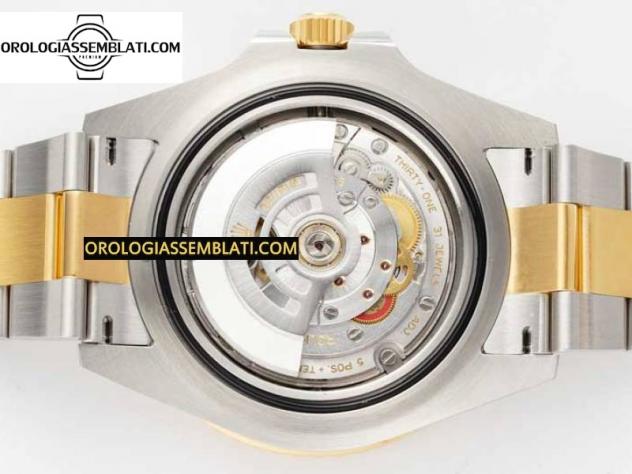 Replica rolex SEA-DWELLER 126603 QUADRANTE NERO BEST EDITION 1:1 SU BRACCIALE SS/YG 3235 - Foto 13