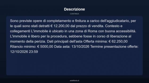 Immobile in asta di 76 m² in vendita a Roma - Foto 4