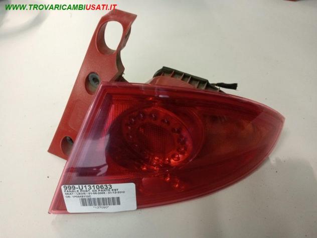 FANALE POST. DX PARTE EST LED 999-U1310633 Parti elettriche  Fanaleria  Fanali  Fanale est. post. d SEAT - LEON - 01-06-2005 - 01-12-2012, SEAT - LEON