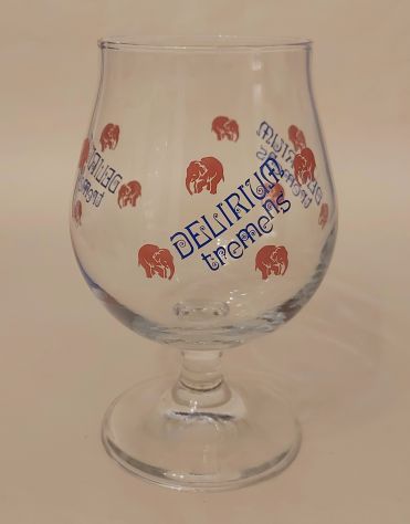 1 bicchiere per la famosa birra Delirium Tremens tacca, con elefanti rosa 25cl - Foto 3