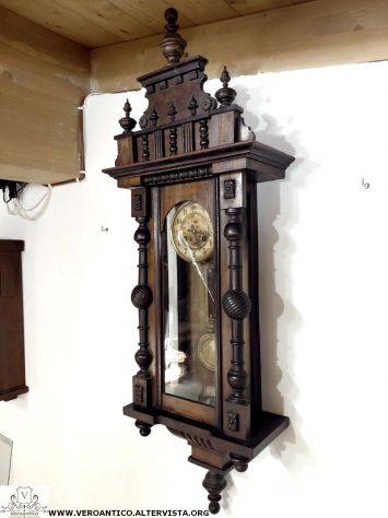176393 Antico orologio a pendolo funzionante - Foto 2