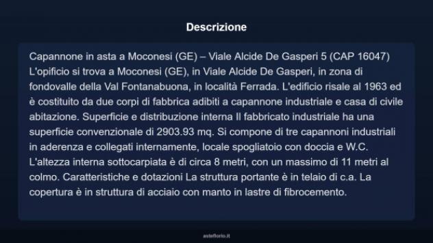 Immobile in asta di 2903 m² in vendita a Moconesi - Foto 3