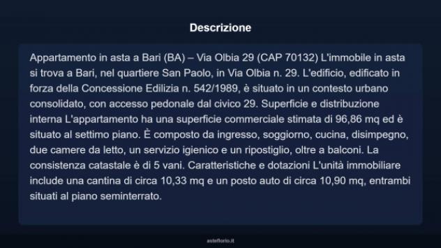 Immobile in asta di 96 m² in vendita a Bari - Foto 17