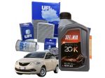 Kit Tagliando 3 Filtri Ufi 4 Litri Olio Selenia 20K 10w40 per Lancia Ypsilon
