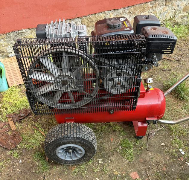 Compressore trasportabile con carrello a spinta - Foto 7