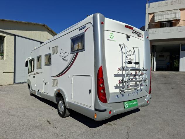 MOTORHOME RAPIDO DUCATO BASCULANTE LETTI GEMELLI GARAGE SEMIDINETTE CLIMATIZZATORE CAMPER CAMPEGGIO USATI GENERALI 1449 - Foto 3