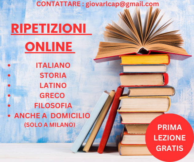 LEZIONI LOW COST per MATERIE UMANISTICHE e MATURITA'