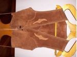 Gilet in pelle scamosciata taglia M