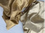 Scampoli pellame scamosciato resinato oro