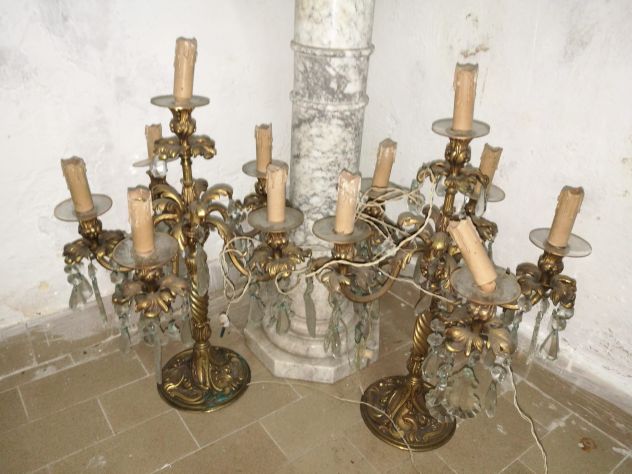 salottino intarsiato imperiale tavolo con 4 sedie intarsiate - Foto 5