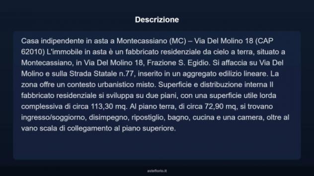 Immobile in asta di 113 m² in vendita a Montecassiano - Foto 3