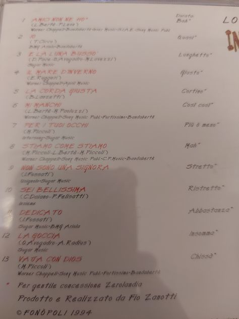CD originale di Loredana Berte - Ingresso Libero. - Foto 5