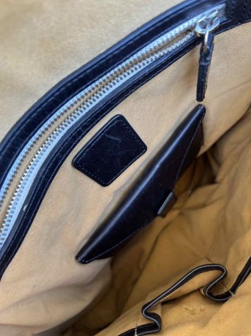MCM borsa donna in pelle nera usata - Foto 2