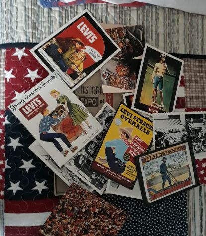 Levi's mini box cartoline stampe vintage