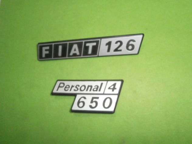 Fiat 126 personal 126 personal 4 126 650 Scritte targhette posteriori Fiat 126 - Foto 2