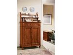 Credenzina con piattaia 2 porte 2 cassetti arte povera cod 11510
