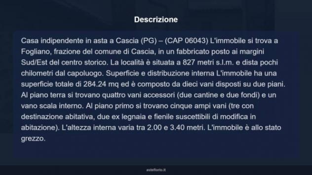 Immobile in asta di 284 m² in vendita a Cascia - Foto 7