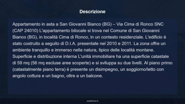 Immobile in asta di 59 m², box auto in vendita a San Giovanni Bianco - Foto 14
