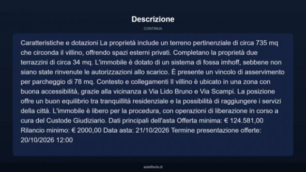 Immobile in asta di 227 m² con più di 5 locali e box auto in vendita a Taranto - Foto 5