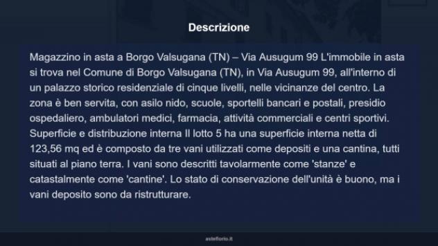 Immobile in asta di 123 m² in vendita a Borgo Valsugana - Foto 9
