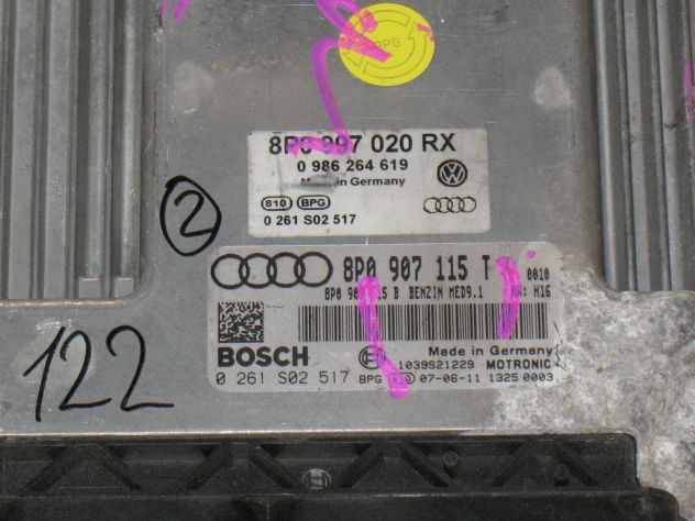 0261S02517 ECU CENTRALINA AUDI MED9.1 8P0907115T 0261S02517 8P0 907 115 T - Foto 2